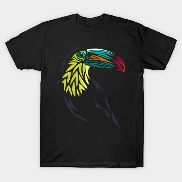 Tribal toucan T-Shirt by albertocubatas